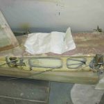Le système de verrous du plan fixe de gouverne de profondeur. Attaches de plan fixe de gouverne de profondeur du F-CCFN.